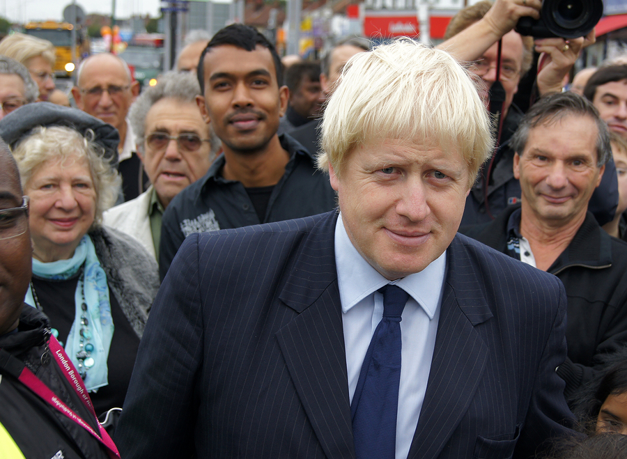Boris Johnson, the man with the EU in his cross hairs.