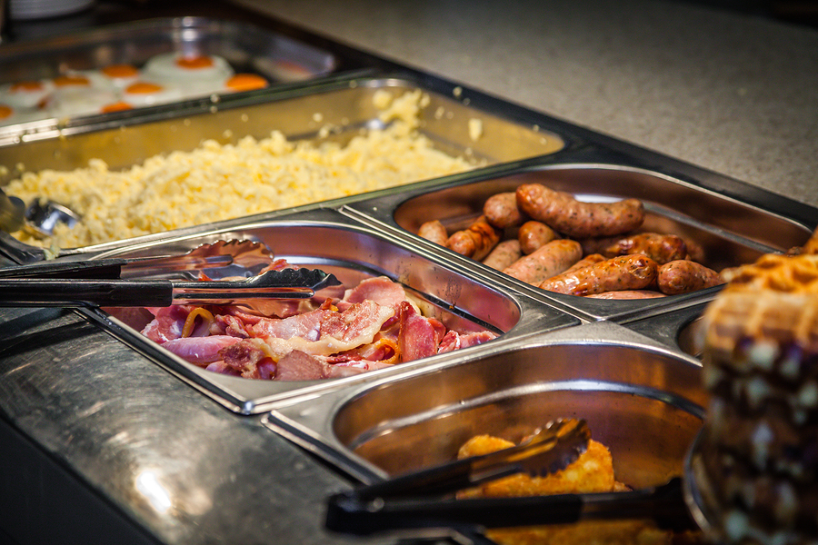 Hotel breakfast buffet