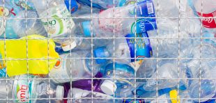 Many plastic bottles for recycling will be recycled, Concept of recycling the Empty used plastic bottle