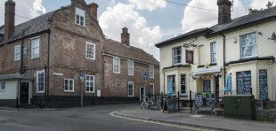 BECCLES, SUFFOLK, UK, JULY 2018 - The Caxton Arms public house in the market town of Beccles, Suffolk, UK