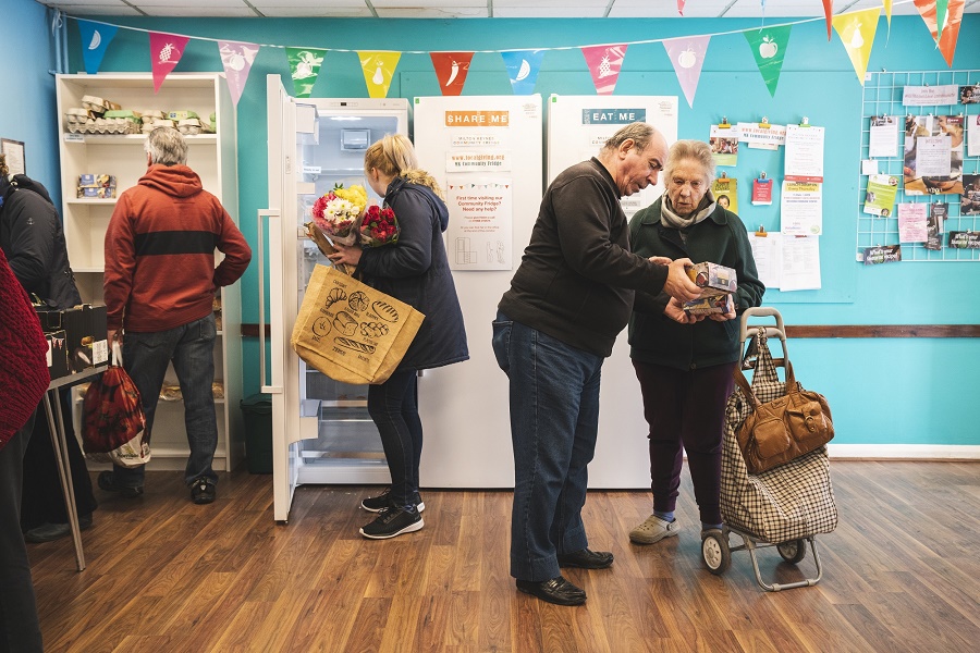 People at a Community Fridge Centre