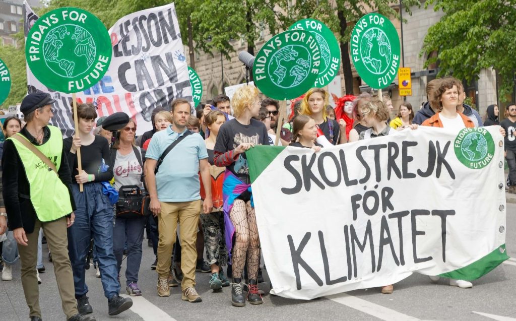 Student environmentalist protest