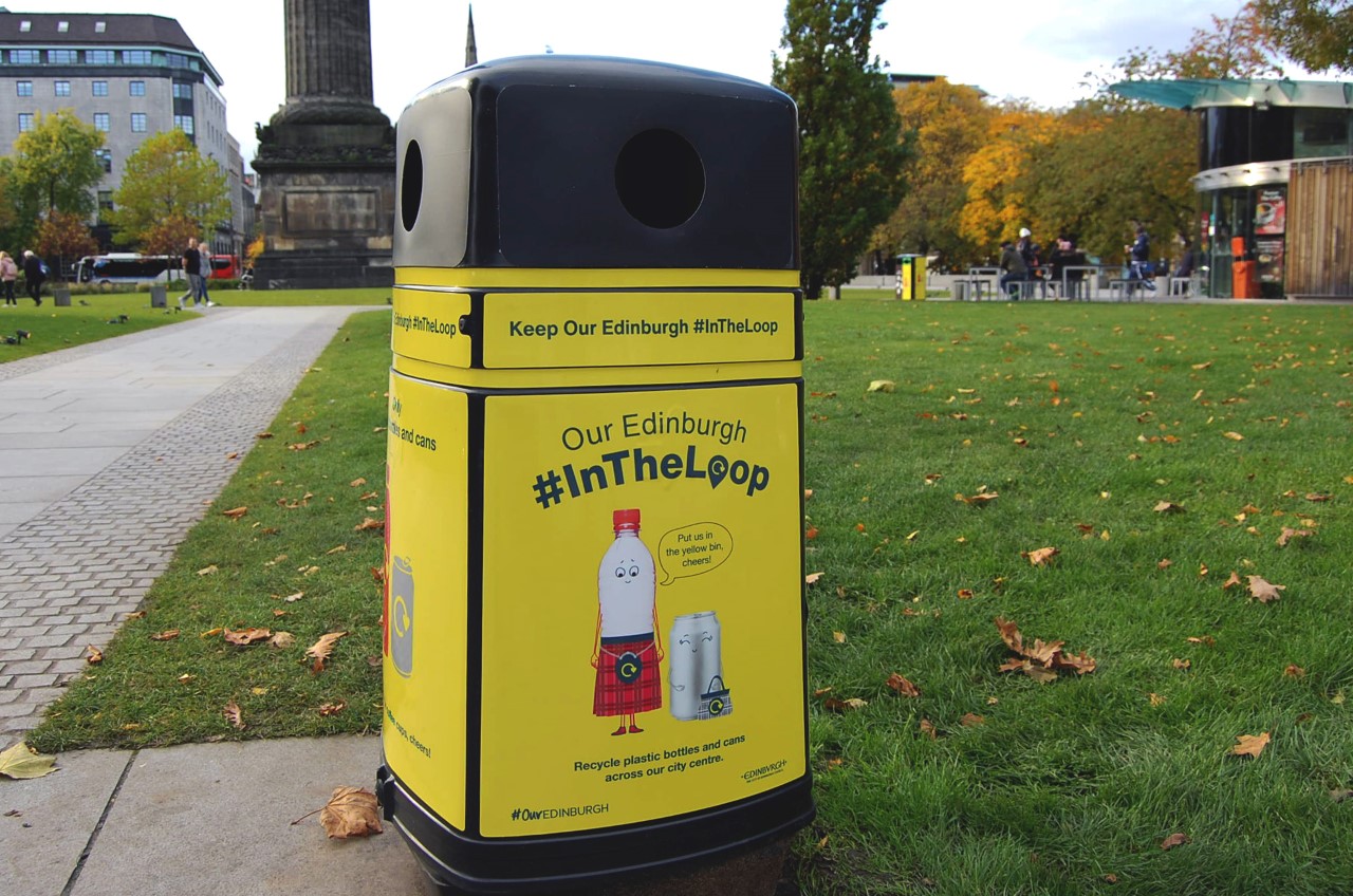 on-street recycling Edinburgh