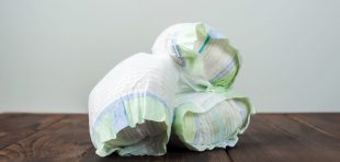 Nappies, ready for recycling