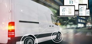 A picture of a van utilising TyreWatch technology