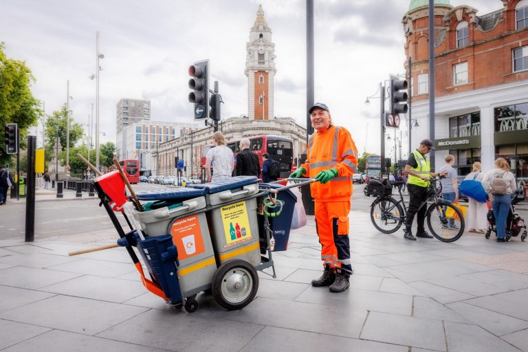 Lambeth joins In The Loop with colourful solarpowered bins to boost